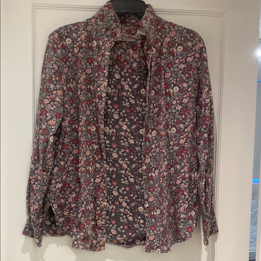Floral Button-Up Shirt